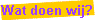 Wat doen wij?
